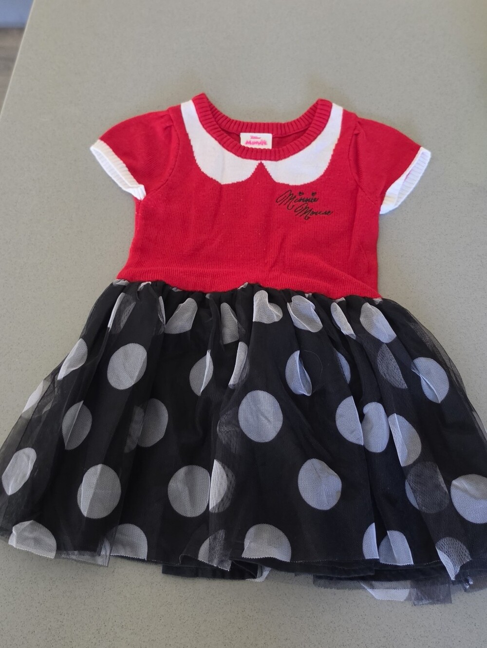 Disney Red & Black Polka Dot Tulle Party Dress